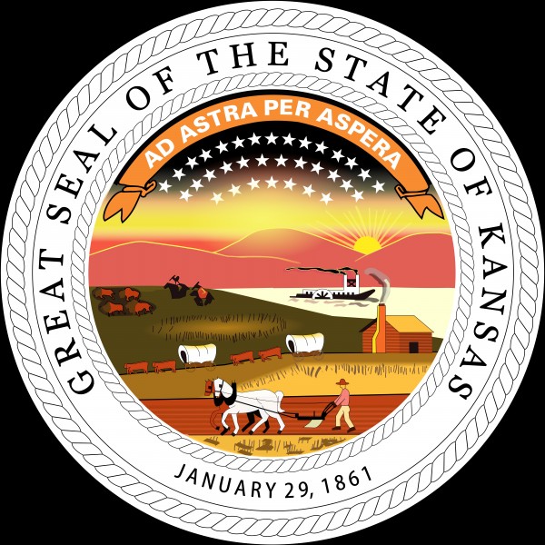 Kansas State Seal by Fun With Flags
